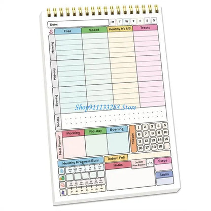 G88D A 5 Habits Planner Habits Trackers Notebook Daily Weekly Monthly Habits Trackers Discipline Calorie Planner Schedules