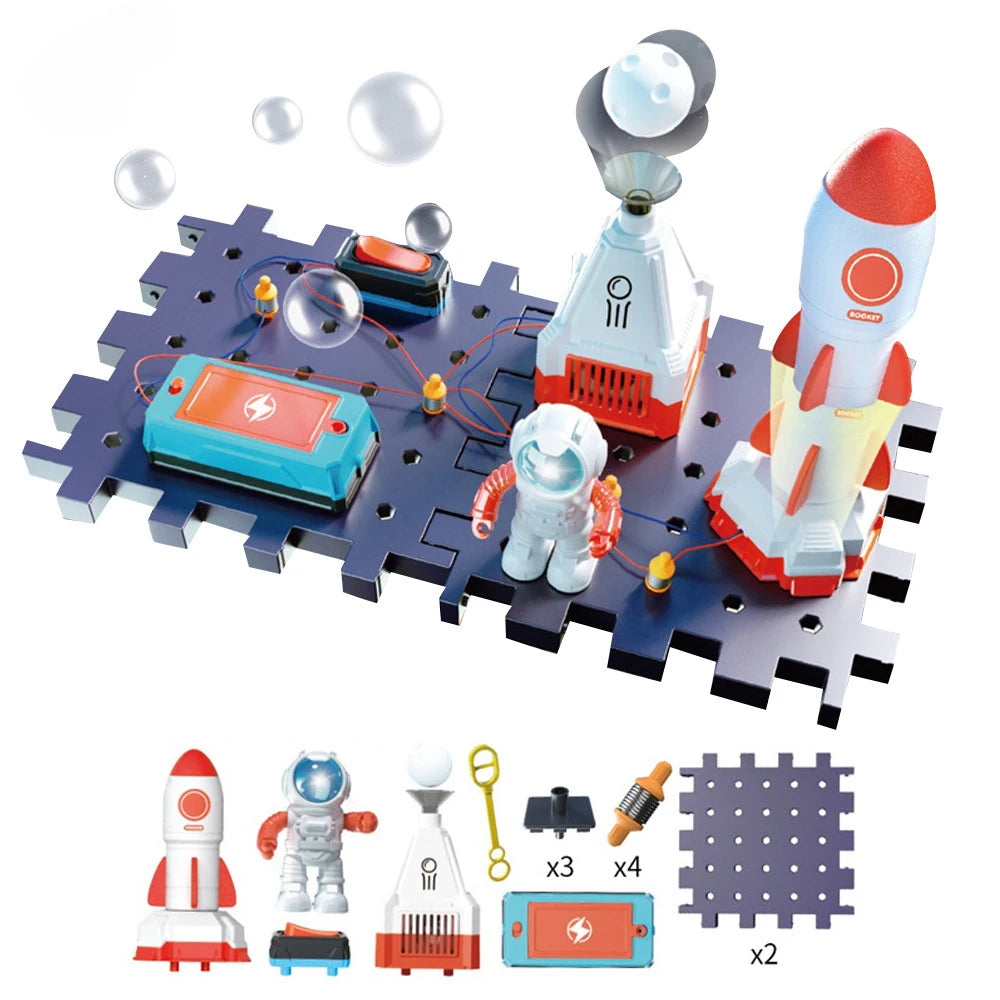 Science Toy DIY Electronic Blocks Kits Children Circuits Educational Toys Exploration Equipment Set Physical Toys for Kids