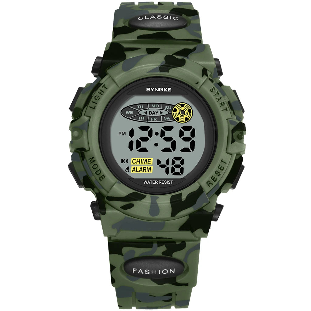 Digital Watch for Kids, Waterproof LED Lights Luminous Watches, Children Wristwatch Boys Students Electronic Wrist Watch