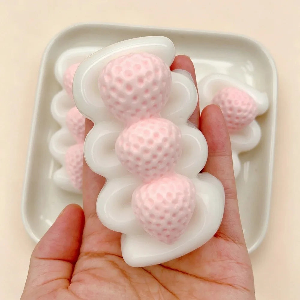Strawberry Cream Stick Sensory Stress-Relief Toy for Children & Adults Relaxation & Anxiety Relief Fun Sensory Play