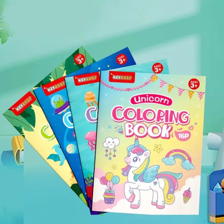 Children's Drawing and Coloring Book Give Baby Free Creative Space Play Imagination Puzzle Book Children's Montessori Toys Gift