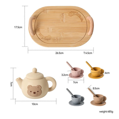 BPA-Free Wooden Activity Table Accessories Sensory Fine Motor Skills Training Family Role-Playing Toys Early Learning Toys Gifts