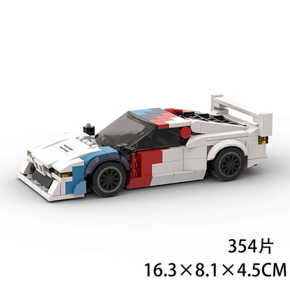 Creative Racing Series Building Blocks Toy Luxury Sports Car Model Building Set for Kids Educational Block Toy Birthday Gifts