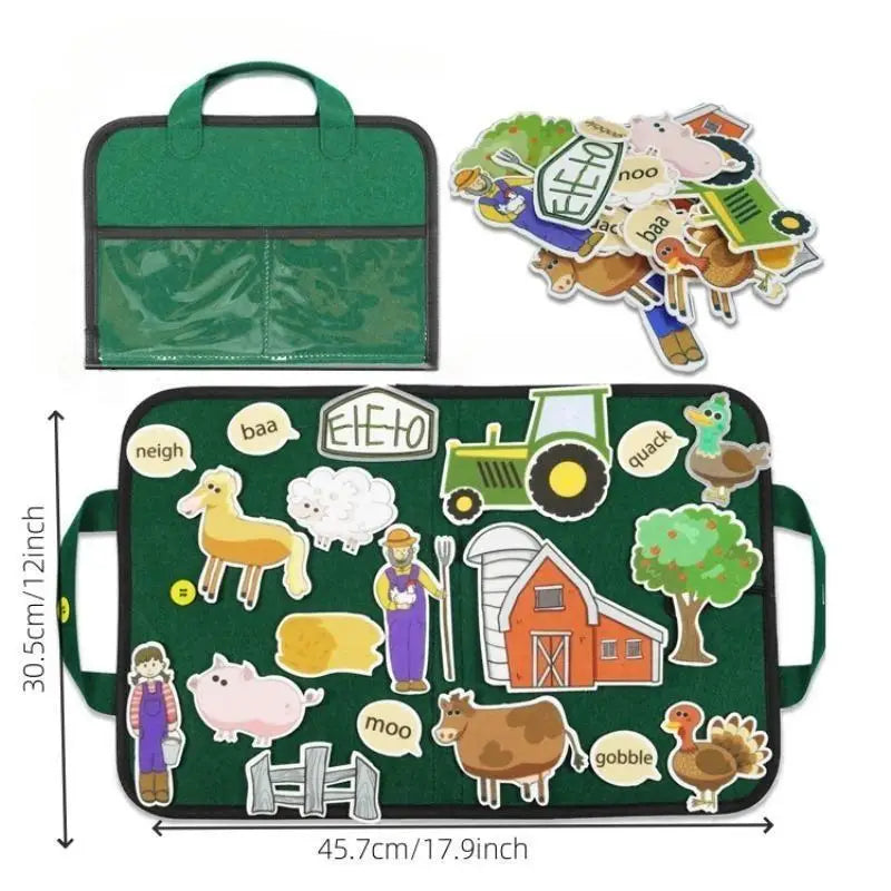 Preschool Educational Playset, Creative Learning Tool, Craft Toy Gifts for Kids, Felt Boards & Storytelling Board