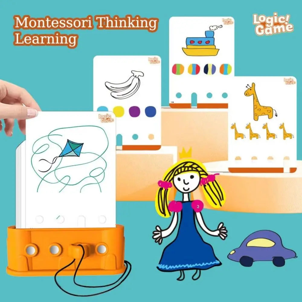 Montessori Kids Logic Key Puzzle Game Matching Game Early Educational Logic Key Thinking Training Intellectual 3D
