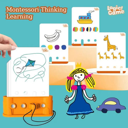Montessori Kids Logic Key Puzzle Game Matching Game Early Educational Logic Key Thinking Training Intellectual 3D