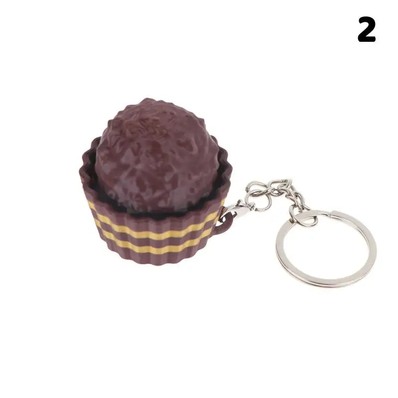 Fidget Toy Simulated Chocolate Keyboard Keychain Push Bubble Clicker Stress Relief Sensory Play for Kids and Adults
