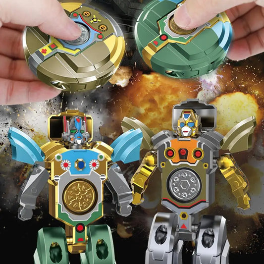 Creative Robot Transformation Fidget Spinner Hand Spinner Toys Antistress Stress Relief Adult Sensory Toys for Kids Gift