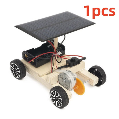 Assemble Solar Car Creative Inventions Motor Ability Of Children Active Thinking DIY Electronic Kit Technology Toys For Kids