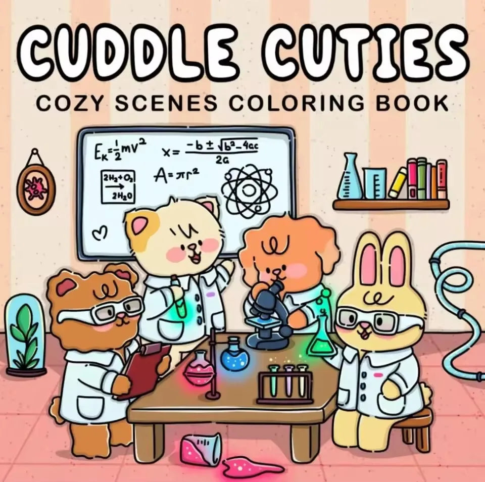 Cheekoo Cartoon Coloring Book Set for Teens, 120 Pages Art Therapy Gift, Creative Fun & Stress Relief Activity Book