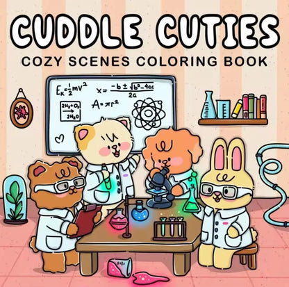 Cheekoo Cartoon Coloring Book Set for Teens, 120 Pages Art Therapy Gift, Creative Fun & Stress Relief Activity Book