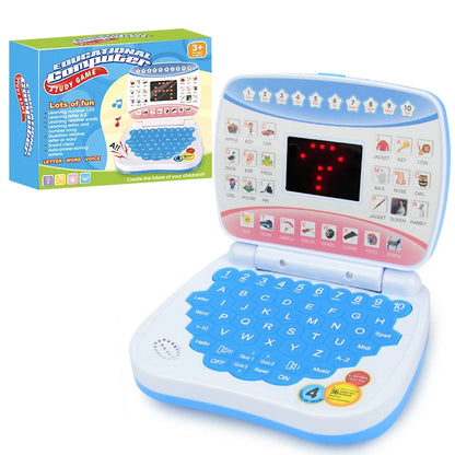 English Learning Machine Laptop Computer Toys Child Electronic Preschool Language Education Gift Toddler Kid Developing Skills