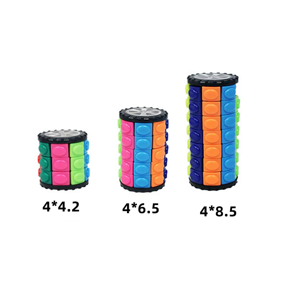 Creative 3D Interest Rotating Sliding Magic Cube Color Desk  Decompression Puzzle  Child Puzzle Toy Parent-child Prop Gift