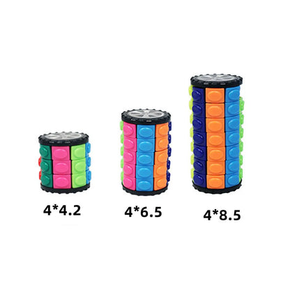 Creative 3D Interest Rotating Sliding Magic Cube Color Desk  Decompression Puzzle  Child Puzzle Toy Parent-child Prop Gift