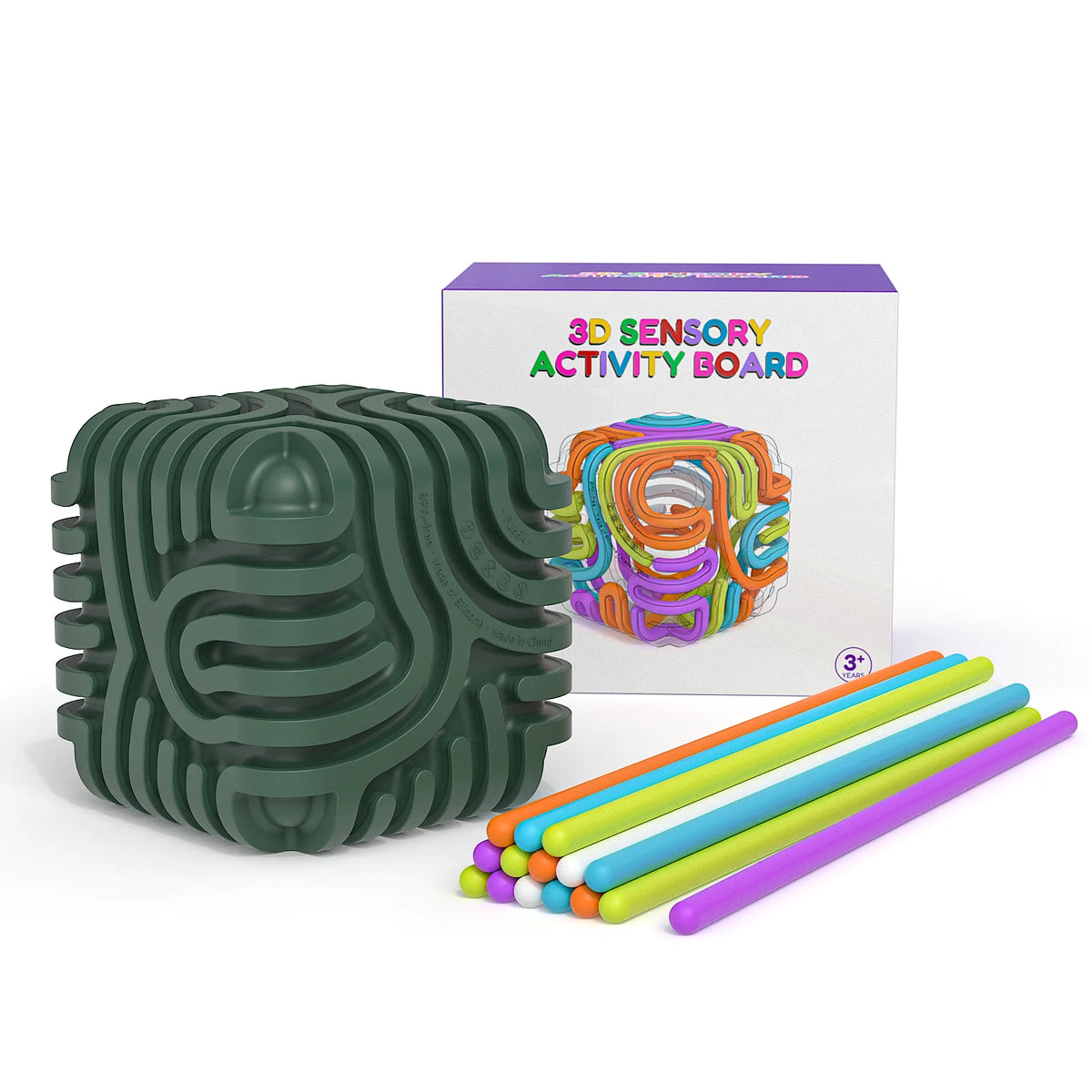 Sensory  Activity Ball With 15 Rods Silicone Fidget Toys Stress Relief ADHD and Autism Sensory Toys