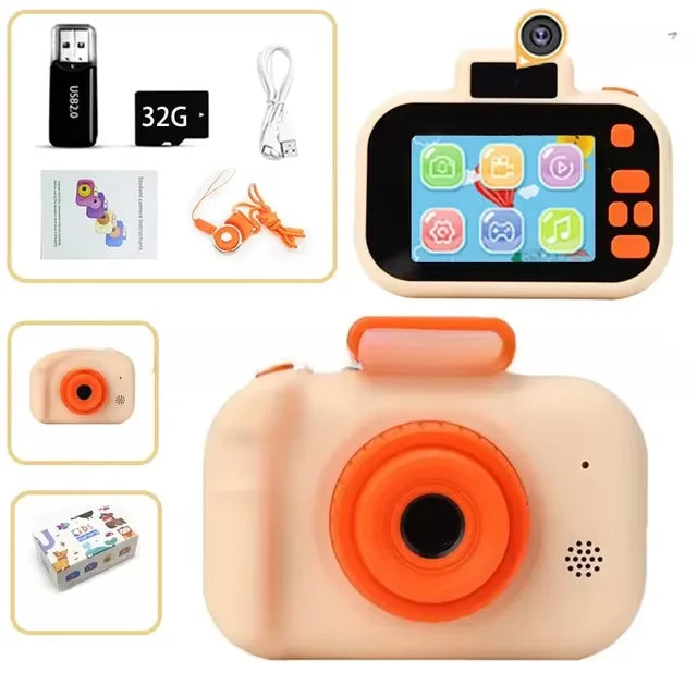 Children Camera 4000W Pixels 1080P HD Screen Dual Cameras Kids Electric Toys For Baby Camara Foto Infantil Children's Gifts