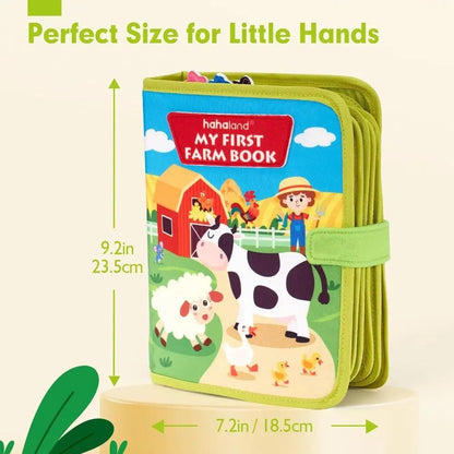 Farm Animal Story Montessori Toys Felt Life Skills Matching Early Education Felt Book Quiet Book Early Education