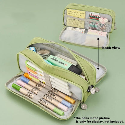 Creative Pencil Case Cute Boy Girl Kawaii Pencil Cases Storage Kids Pen Bag Large Big Stationery Box School Students Supplies
