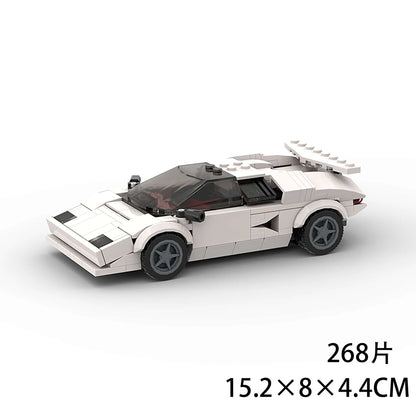 Creative Racing Series Building Blocks Toy Luxury Sports Car Model Building Set for Kids Educational Block Toy Birthday Gifts