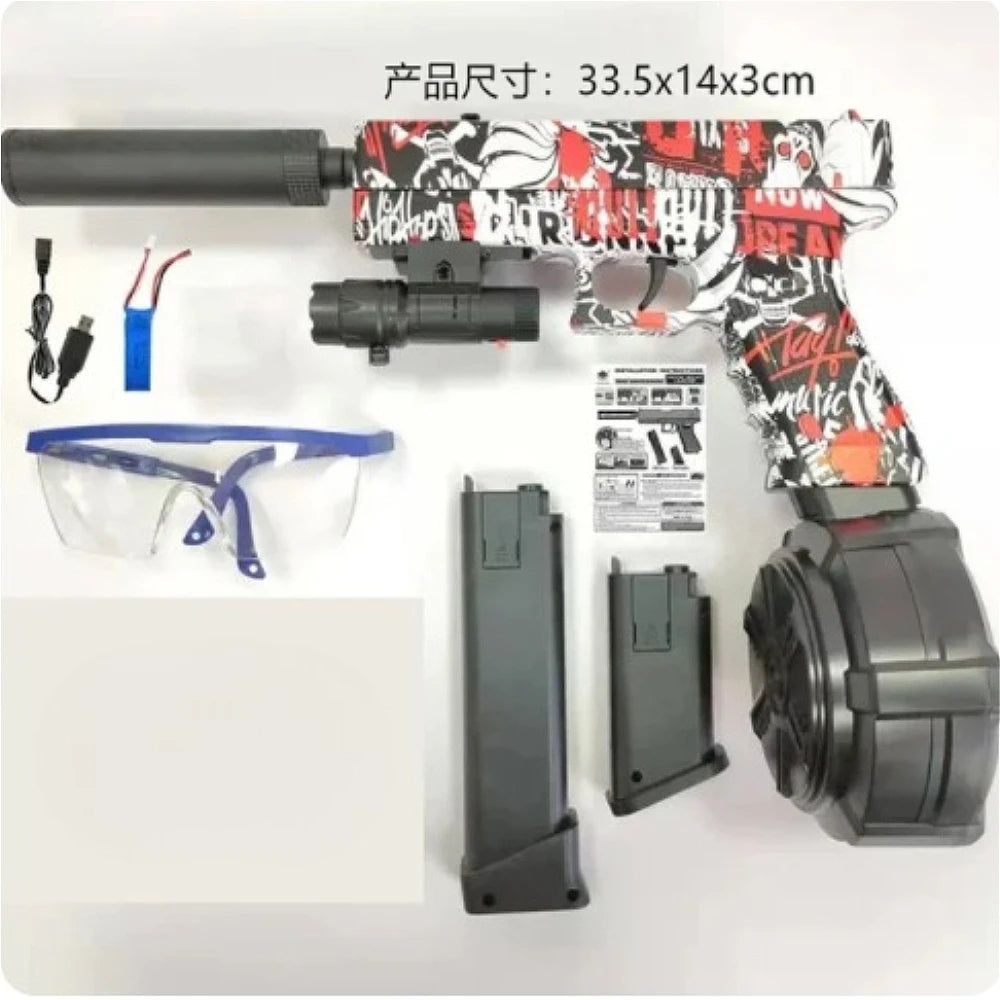Kids & Adults Outdoor Game Toy, Play Blaster with Dual Magazines and Accessories