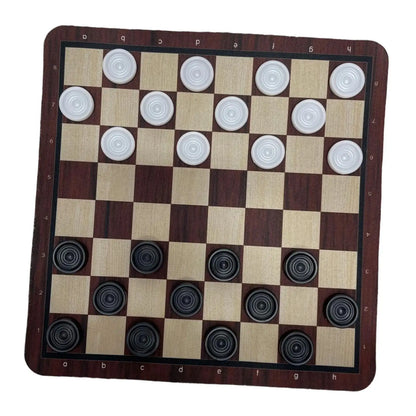 Chess Set Kids Gift Leisure Play Travel Interactive Portable Checkers Pieces