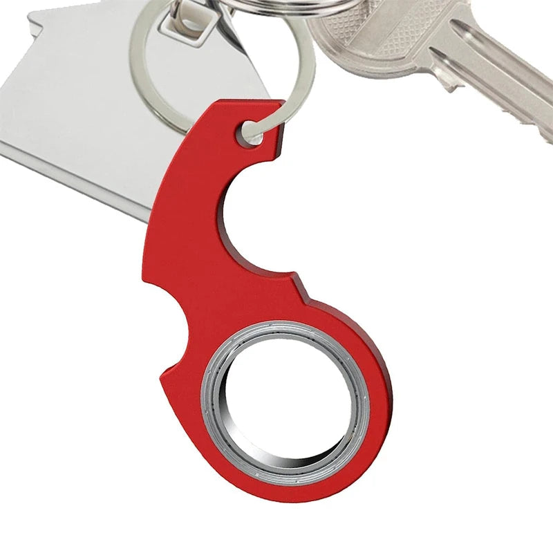 Creative Keychain Fidget Spinner Stress Relief Toys For Anxiety Autism ADHD EDC Cool Stuff For Teens Adults Kids Great Gifts