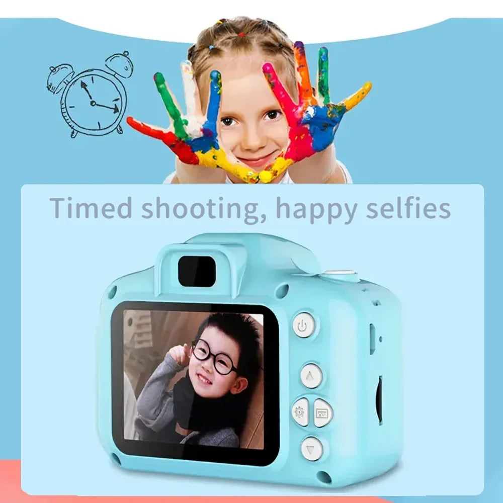 Mini Children Digital Camera for Kid Lovely X2 Can Take Pictures Video Small Camera Photography Children Birthday Gift Kids Toys