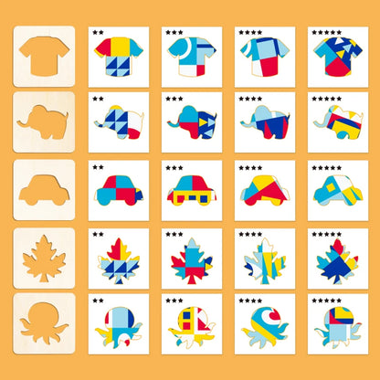 Color Master Puzzle Board with Vivid Geometric Shapes. Boost Kids Creativity and Early Cognition via Matching Play.