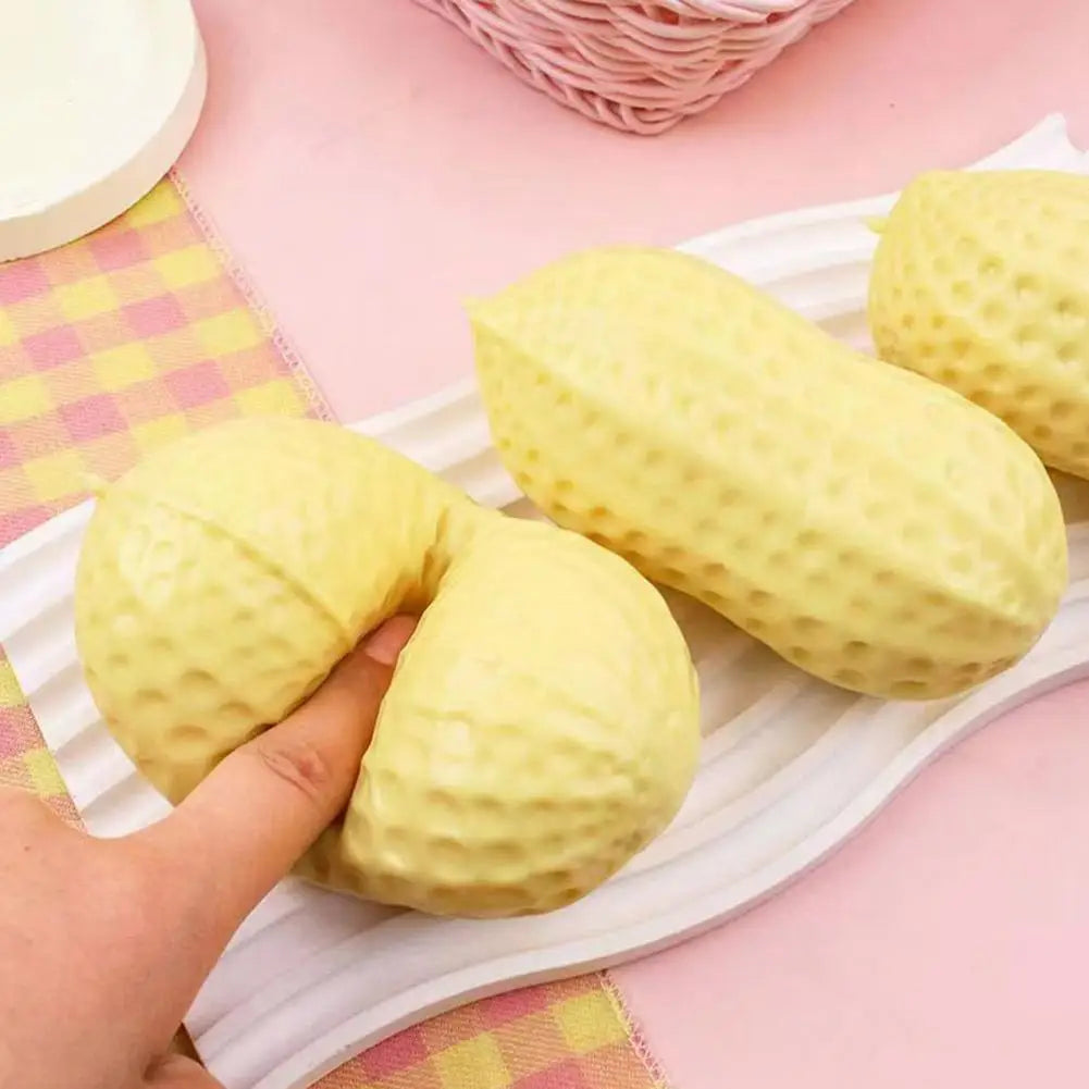 Peanut Stress-relieving Toys Slow Rebound Soft Squeeze Toy Decompression Toy for Adults for ADHD Autism Sensory Toy