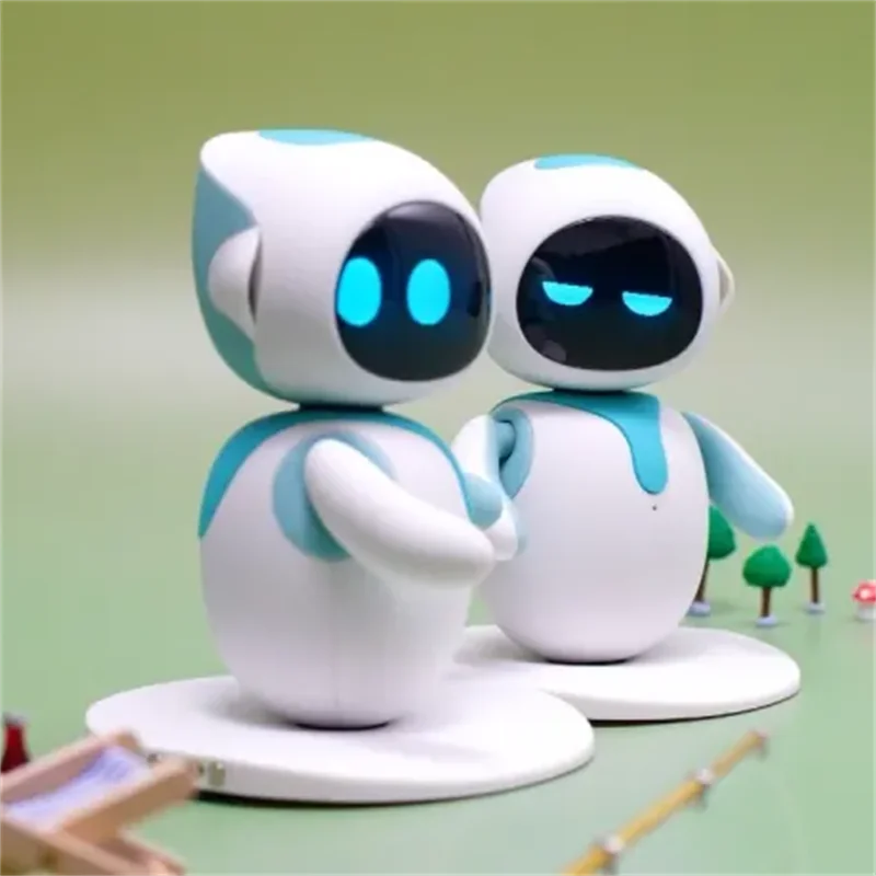 Eilik AI Smart Robot with Emotional Interaction Cute Blue/Pink Multiple Modes Electronic Automation Gift for Vocal Fun,in stock