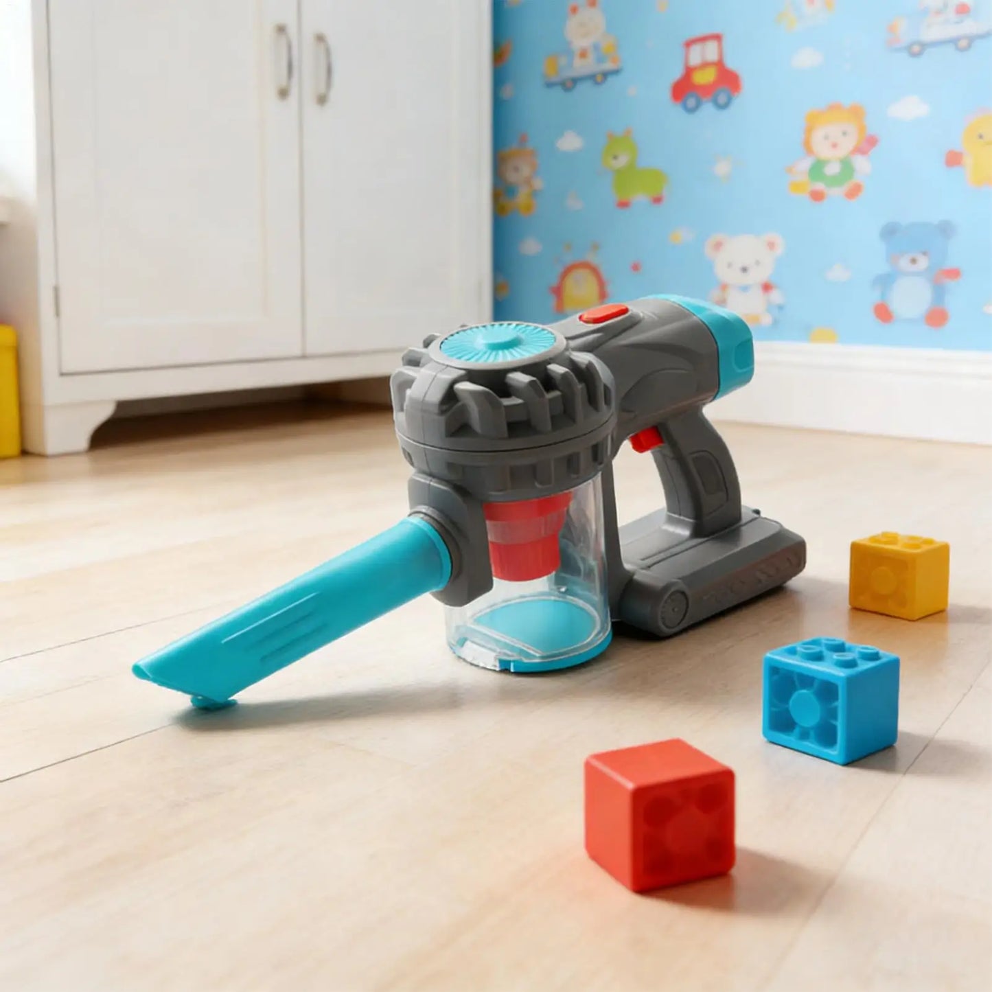 Play Vacuum Fun Pretend Educational Interactive Pretend Kids Working Vacuum Cleaner for Children Home Playroom Role Playing
