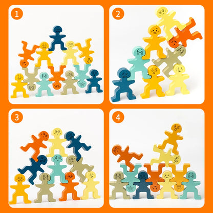 Early educatio Children Education building Block Toy Wooden Balance Blocks Toy brand high quality kids  Exercise hands-on skills