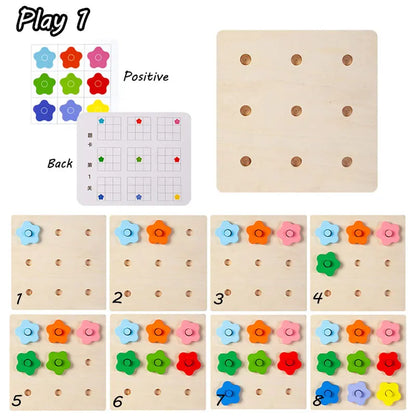 Montessori Sensory Play Color Matching Children Early Education Learning Board Games Logical Thinking Training Educational Toys