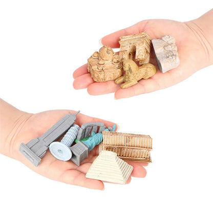 Montessori Math Toy Simulation Building Model Human Body Instrument Vegetable Pyramid Architecture Educational Toy for Children