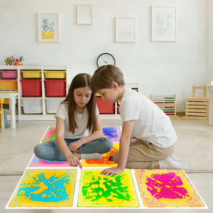Sensory Play Liquid Mat for Kids - Visual And Tactile Stimulation Educational Fun Mat