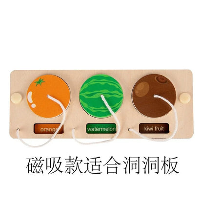 Kindergarten Montessori Busy Board  Accessories Caterpillar Gear LED Lamp Bell Roller Counting Bead Wall Toy Educational Toy