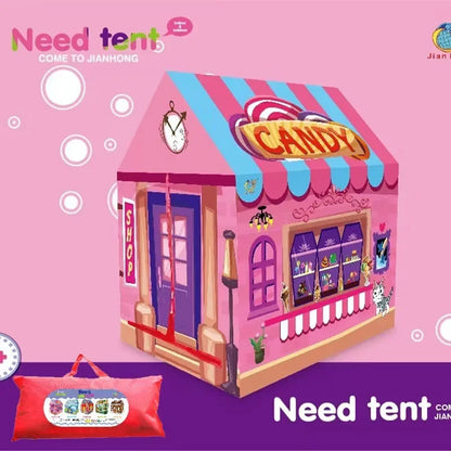 Children Play Tent Cute Small House Design Crawling Toy Multifunctional Playhouse For Boy Girl Parent Child Daily Interaction