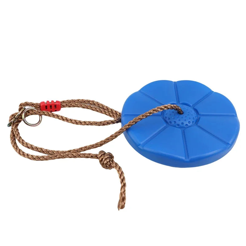 Kids Swing Disc Toy Seat Children Round Rope Swings Outdoor Playground Hanging Garden Play Entertainment Game Activity Swing