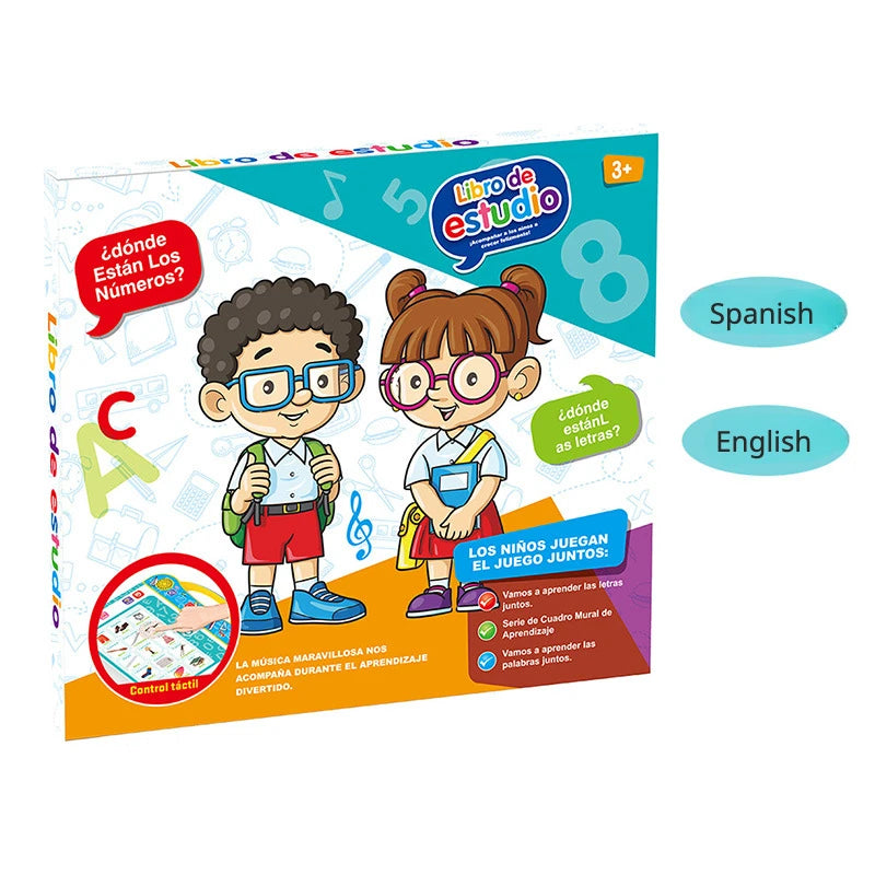 Spanish and English Kids Children Knowledge Cognitive Activity Toy Child Developmental Toy for Children Unisex