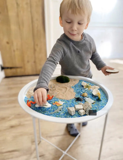 Sensory Bin Educational Nursery Partitioned Montessori Reggio Toy Storage ABS Educational Toys for Toddlers And Preschoolers