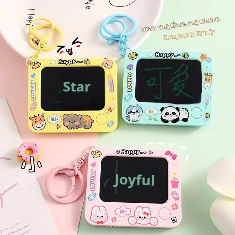 Creative Mini Magnetic Drawing Boards with Keychain Erasable Doodle&Sketch Pads DIY Painting for Kids Ages 3-6 Birthday Gifts