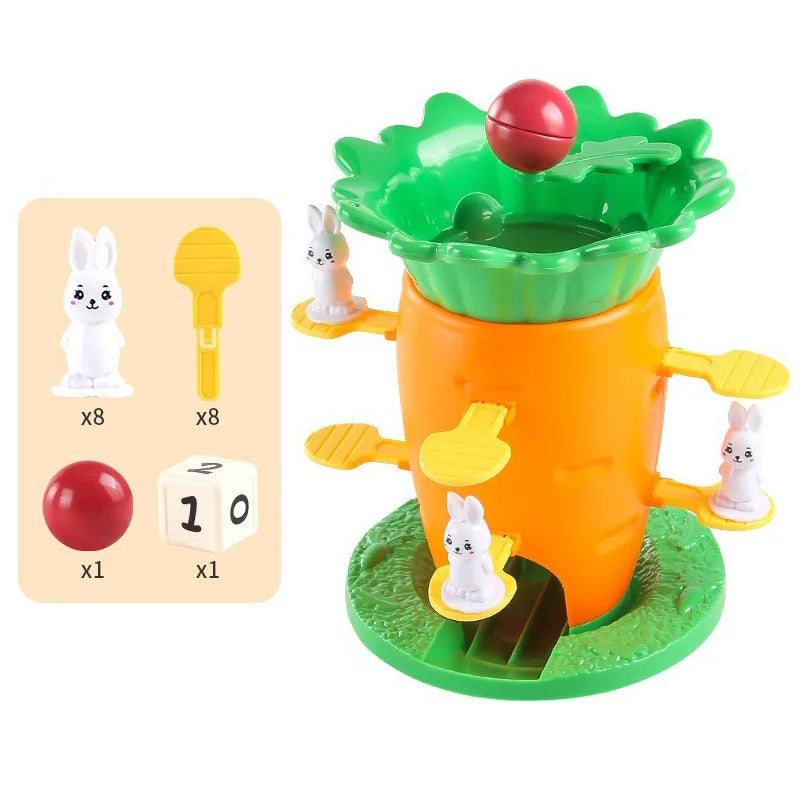 NEW Kids Carrot Balance Tree Focus Balance Training Children's Toys Folding Tower Game Series Parent Interactive Christmas Gift