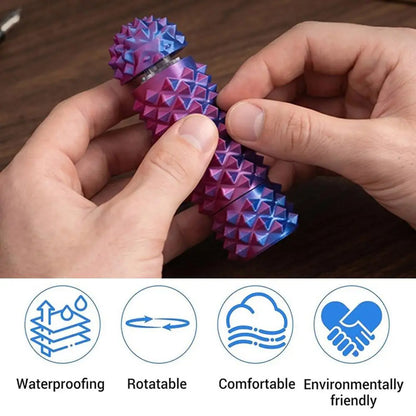 3D Printed Pain Stim Fidget Toys Rotating Spiky Grippie Sensory Input Anxiety Autism Office Travel Novelty Toy Spike Roller