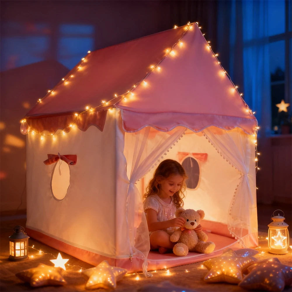 Kids Play Tent Foldable Pop Up Playhouse Indoor Outdoor Portable Children Game House Toy for Boys Girls Birthday Gift
