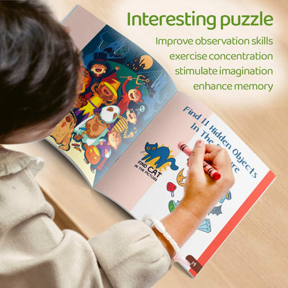 5PCS The Attention Adventure Books for Kids – Fun Games & Exercises to Strengthen Focus and Concentration Skills