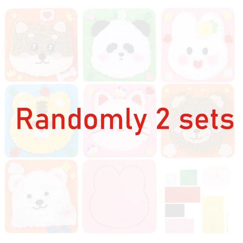 First Sewing Kit for Beginner Kids Arts Crafts DIY Embroidery Projects Animal Dolls Set Gift for Girls Boys Learn to Sew Felt Cr