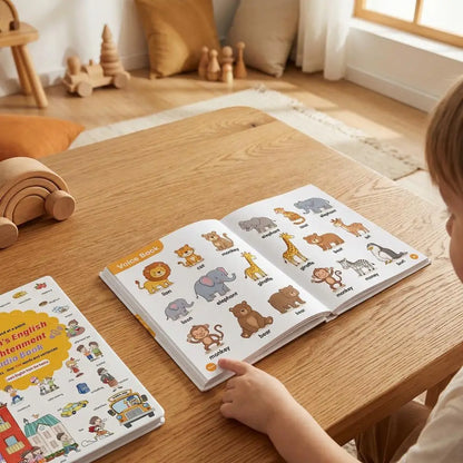 500+ Words Audio Learning Book Early Education Learning Machine Interactive Point-and-read Sound Book English Words