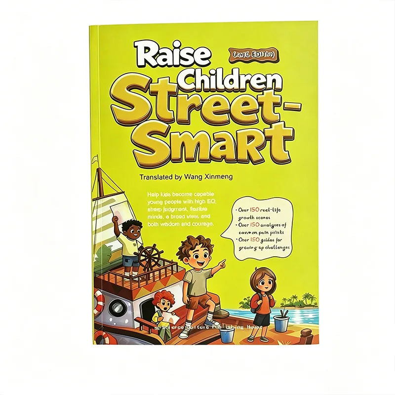 Raise Children Street‑Smart Comic Edition  Kids EQ Development Growth Guidance Book Children Life Wisdom Education Bookpresent