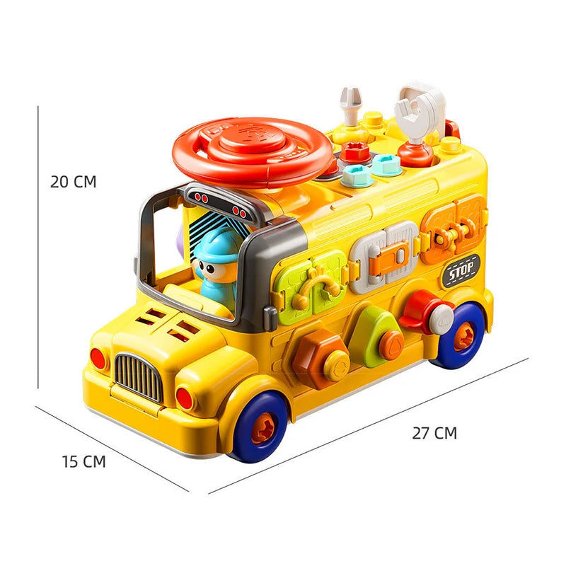 Montessori Busy Board STEM Sensory Take Apart Vehicle Fine Motor Skills Activity Learning Educational Toys 3 Year Kid Gifts