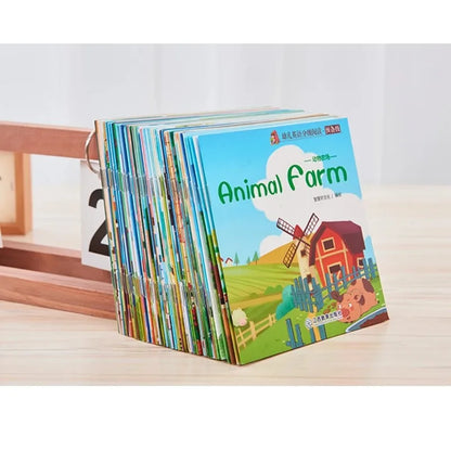 40/60 Books/set English Set Words Learning Picture Book for Children Enlightenment of Early Childhood Kids Preschool Pocket Book